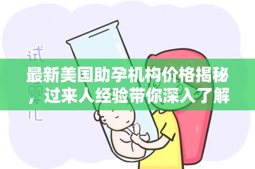 最新美国助孕机构价格揭秘，过来人经验带你深入了解