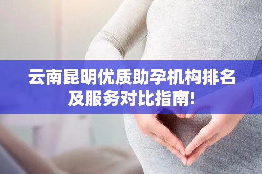云南昆明优质助孕机构排名及服务对比指南!