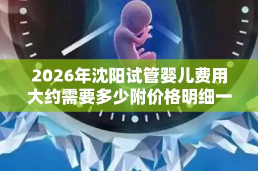 2026年沈阳试管婴儿费用大约需要多少附价格明细一览表