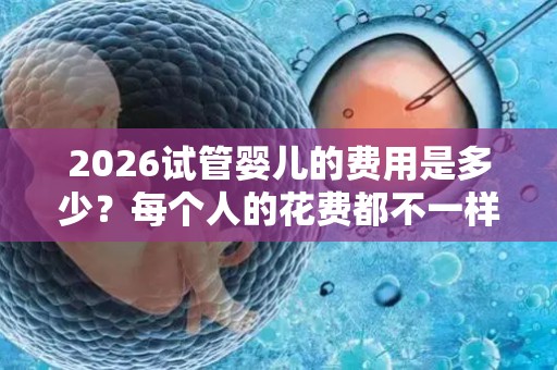 2026试管婴儿的费用是多少？每个人的花费都不一样