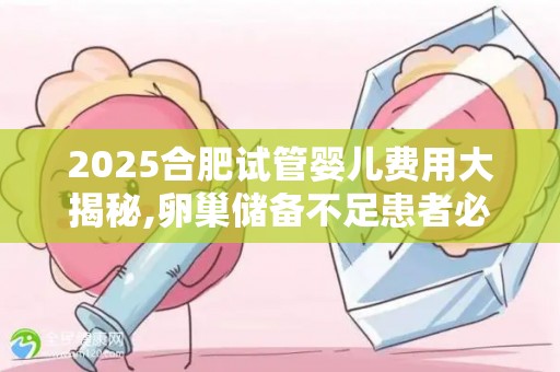 2025合肥试管婴儿费用大揭秘,卵巢储备不足患者必收藏榜单!