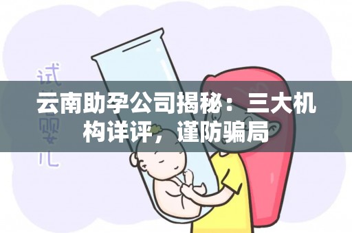 云南助孕公司揭秘：三大机构详评，谨防骗局