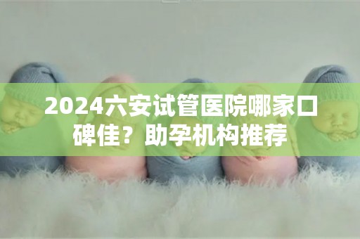 2024六安试管医院哪家口碑佳？助孕机构推荐