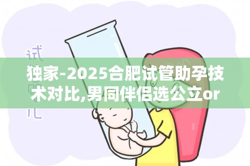 独家-2025合肥试管助孕技术对比,男同伴侣选公立or私立更划算？