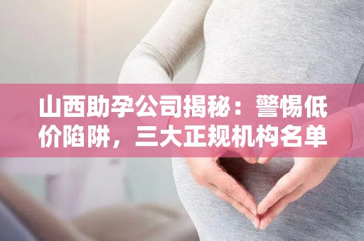 山西助孕公司揭秘：警惕低价陷阱，三大正规机构名单揭晓