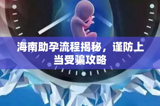 海南助孕流程揭秘，谨防上当受骗攻略