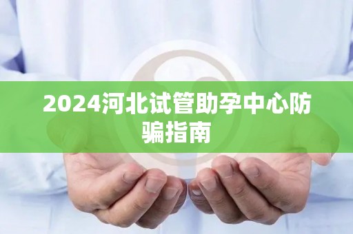 2024河北试管助孕中心防骗指南