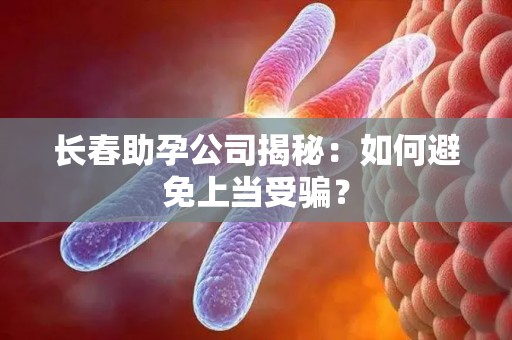 长春助孕公司揭秘：如何避免上当受骗？