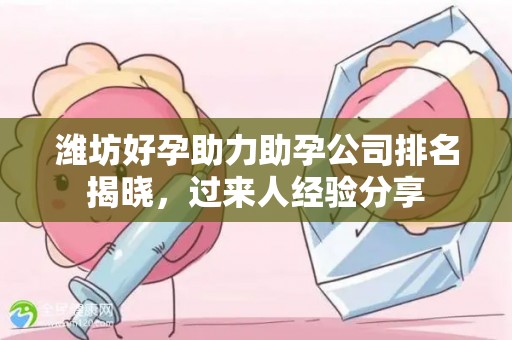 潍坊好孕助力助孕公司排名揭晓，过来人经验分享