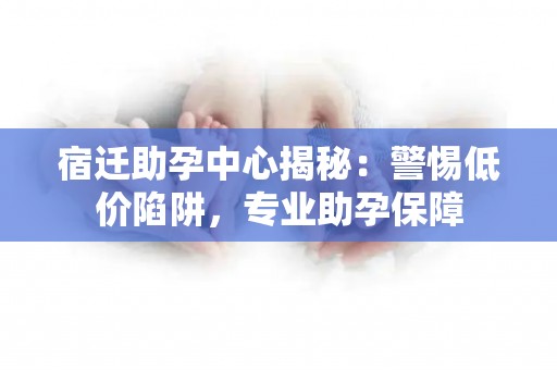 宿迁助孕中心揭秘：警惕低价陷阱，专业助孕保障