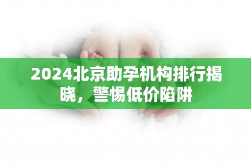 2024北京助孕机构排行揭晓，警惕低价陷阱