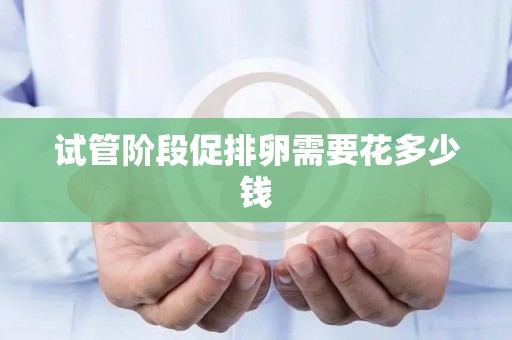 试管阶段促排卵需要花多少钱