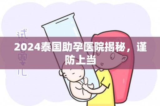 2024泰国助孕医院揭秘，谨防上当