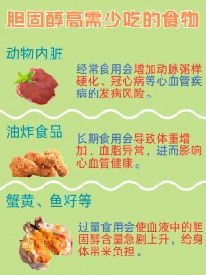 胆固醇高不能吃什么,胆固醇高不能吃什么