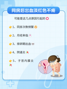 同方出血,每一次同房都会出血