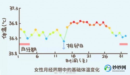女性生理周期查询,月经的周期性变化示意图