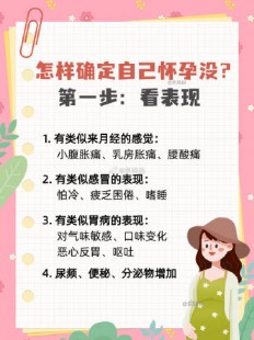 小方法怎么知道怀孕,如何确定自己是否怀孕
