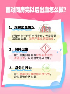 同房后有点出血,做完那个之后为什么会有血