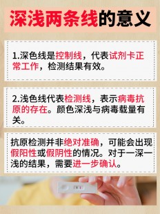 抗原测试纸一条很明显一条不明显,抗原自测一深一浅怎么回事怎么办