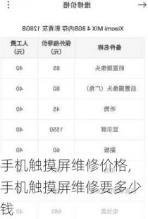 屏幕维修多少钱,手机触摸屏维修费用揭秘,修一下到底要花多少钱？