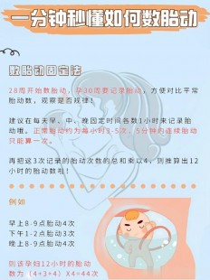 数胎动的正确方法,孕妈妈计数胎动的正确方法