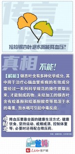 银杏叶片降血压吗,银杏叶片降血压吗