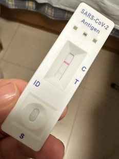 抗原检测二条杠一深一浅图片,抗原两道杠一深一浅