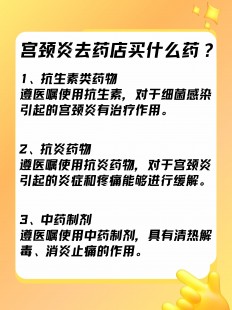 宫颈炎吃什么药,宫颈炎用什么药来治这个病