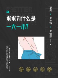 为什么下边一边大一点小,下面一大一小是怎么回事