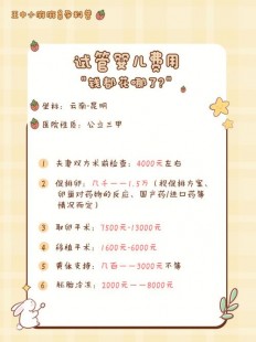 海南试管助孕费用明细表;海南试管费用明细表