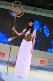 cj雅典娜女神,China Joy新宠,雅典娜手游攻略大揭秘